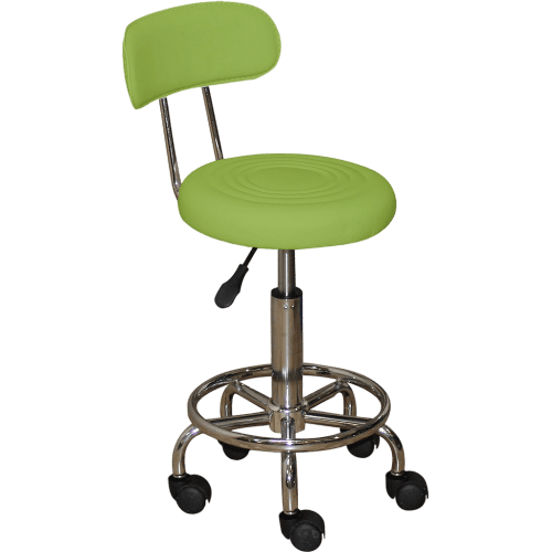 Кресло лабораторное ET-9040-2A - зеленый цвет кожзама